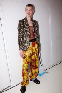 Backstage at Dries Van Noten Men's SS 2020