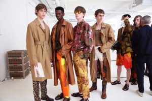 Backstage at Dries Van Noten Men's SS 2020