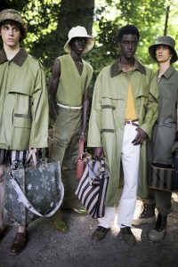 Backstage at Fendi Men's Spring 2020