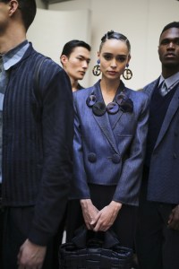 Backstage at Giorgio Armani Men's Spring 2020