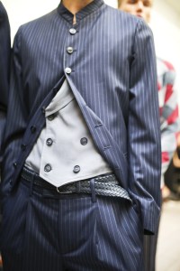 Backstage at Giorgio Armani Men's Spring 2020