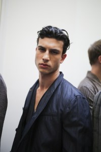 Backstage at Giorgio Armani Men's Spring 2020