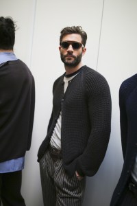 Backstage at Giorgio Armani Men's Spring 2020