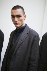 Backstage at Giorgio Armani Men's Spring 2020