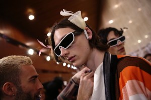 Backstage at Loewe  Men's Spring 2020