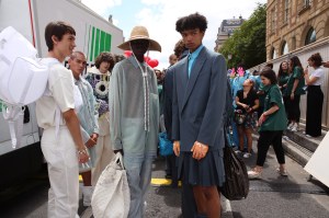 Backstage at Louis Vuitton Men's SS 2020