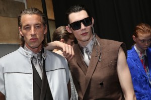 Backstage at Berluti Men's Spring 2020