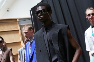 Backstage at Berluti Men's Spring 2020