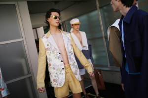 Backstage at Lanvin Men's Spring 2020