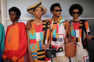 Backstage at Lanvin Men's Spring 2020