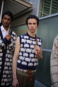 Backstage at Lanvin Men's Spring 2020