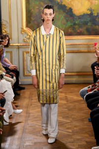 Model on the catwalk