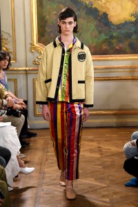 Model on the catwalk