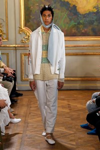 Model on the catwalk