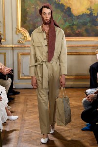 Model on the catwalk
