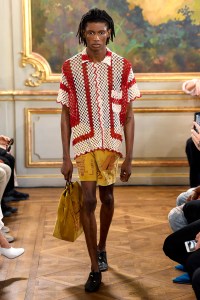 Model on the catwalk