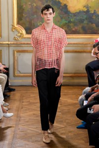 Model on the catwalk