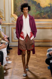 Model on the catwalk
