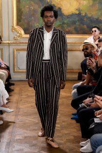 Model on the catwalk
