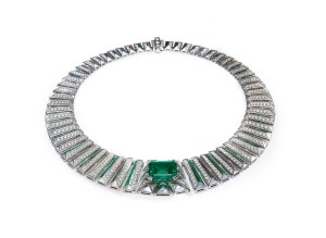 A look from Bulgari’s high jewelry collection presented in Capri.