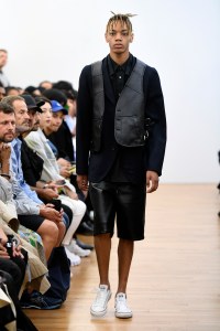 Model on the catwalk