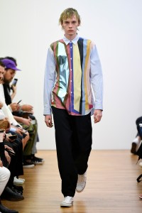 Model on the catwalk