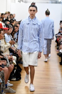 Model on the catwalk