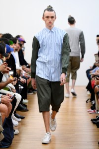 Model on the catwalk