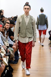Model on the catwalk