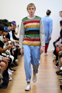 Model on the catwalk