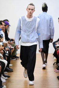 Model on the catwalk