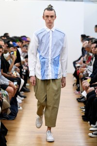 Model on the catwalk