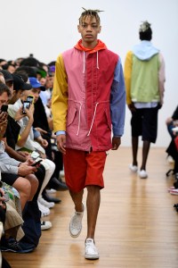 Model on the catwalk