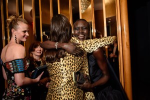 Anne V and Alek Wek