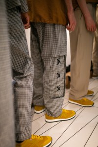 Backstage at Chalayan Men's Spring 2020 photographed in London on 09 June 2019