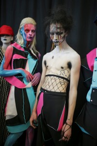 Backstage at Charles Jeffrey Loverboy Men's Spring 2020 photographed in London on 08 June 2019