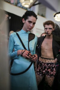 Backstage at Charles Jeffrey Loverboy Men's Spring 2020 photographed in London on 08 June 2019