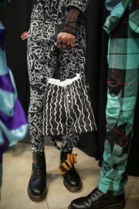 Backstage at Charles Jeffrey Loverboy Men's Spring 2020 photographed in London on 08 June 2019