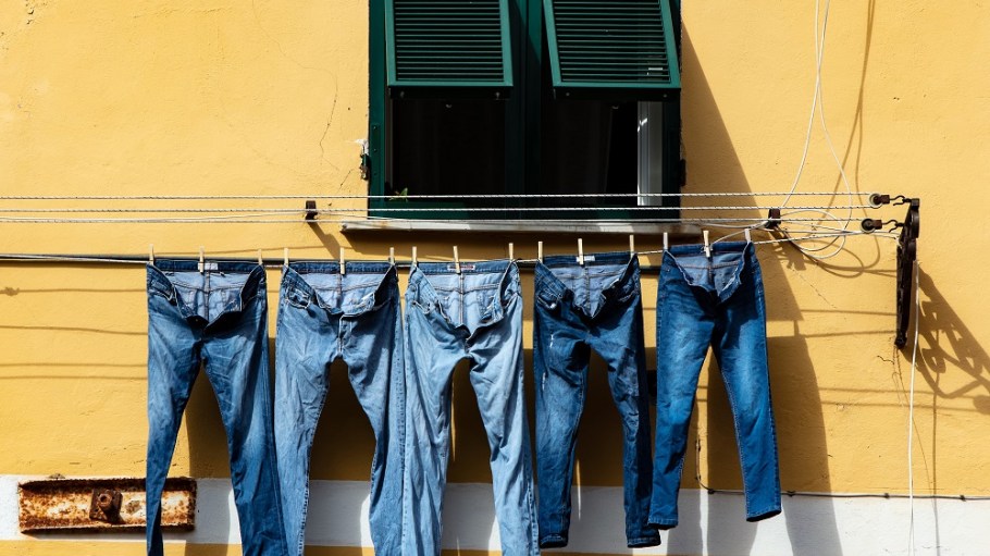 denim recycling repurposing gem city aprons blue jeans go green greenwashing