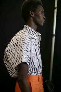Backstage at E. Tautz  Men's Spring 2020 photographed in London on 08 June 2019