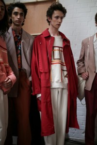 Backstage at E. Tautz  Men's Spring 2020 photographed in London on 08 June 2019