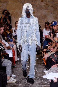 Model on the catwalk
