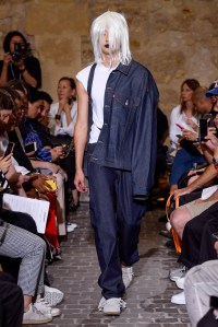 Model on the catwalk