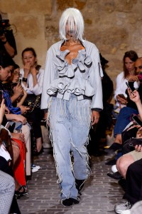 Model on the catwalk