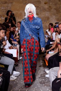 Model on the catwalk