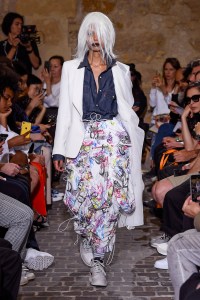 Model on the catwalk
