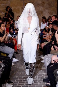 Model on the catwalk
