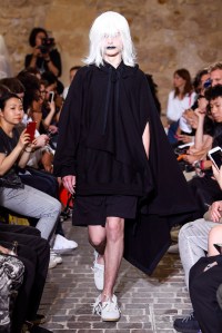 Model on the catwalk