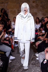Model on the catwalk