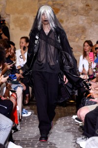 Model on the catwalk